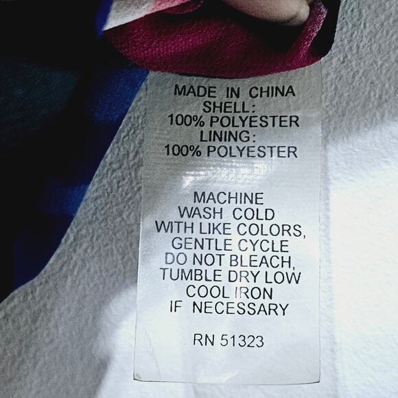 Chaus Dress Women's Sz XL Floral Semi Sheer Cowl Neck Drawstring Waist Boho-chic - Picture 6 of 6